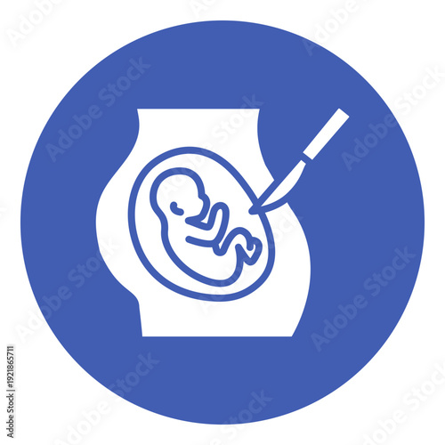 Cesarean Section Vector Icon