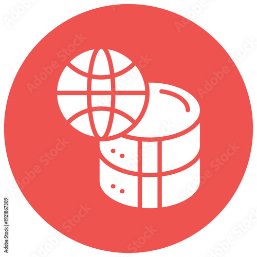 Network Data Storage Vector Icon