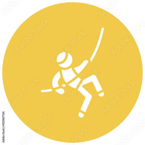 Rappelling Gear Vector Icon