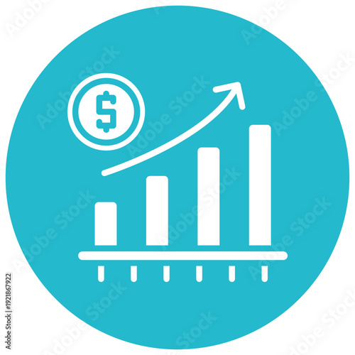 Sales Growth Vector Icon