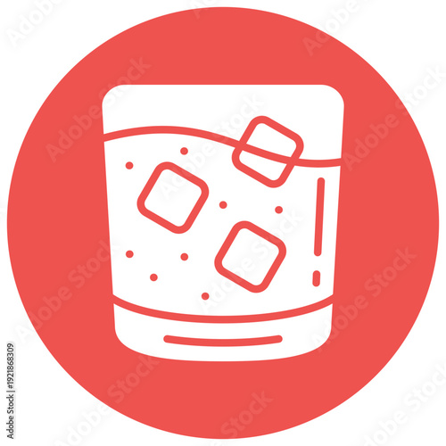 Whiskey glass Vector Icon