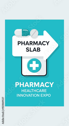 Innovative Healthcare Presentation Depicting Pharmacy Slab and Medical Innovation Concepts