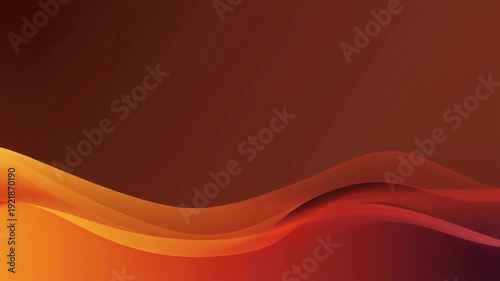 4K video of abstract orange and red wavy patterns