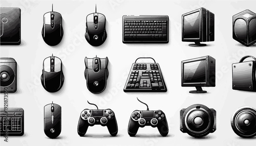 set of computer mouse