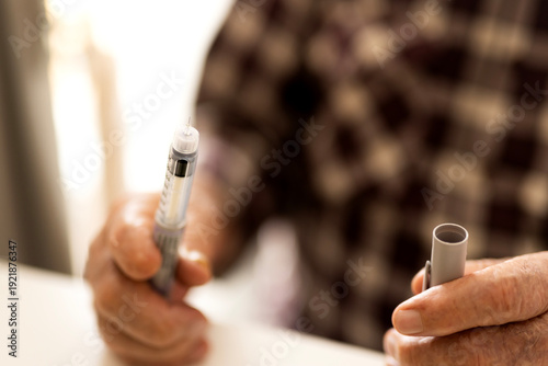 Wallpaper Mural Insulin Injection and Medication Preparation for Diabetes Treatment Torontodigital.ca