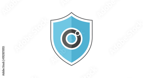 Security Shield Icon Representing Protection, Privacy, and Surveillance in Modern Design