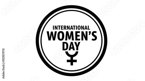 International Womens Day Symbol Celebration Equality.