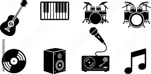 Music instruments and equipment for creative performances