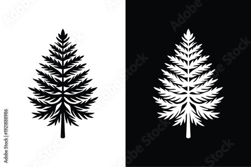Larch vector icon graphic isolated sketch illustration on white background.