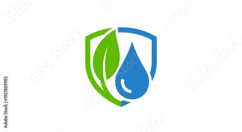 Water Conservation Protection Logo Design.