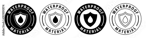 waterproof material protection icon