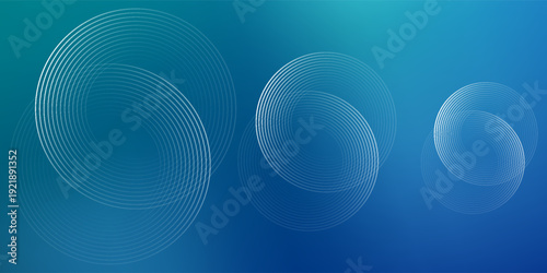 Blue-green gradient studio room, abstract background pattern, walls and floor reflect neon lights, dark tones and feel  speed of digital technology connected blue-green background. Future technology.