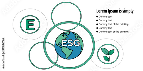 Esg environmental social governance infographic template