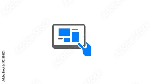 Touching Pad Icon Animated