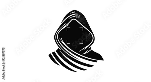 anonymous person in hoodie silhouette