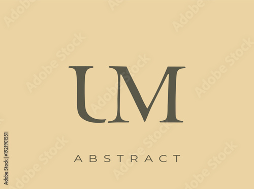Photos Elegant UM Monogram Logo Design