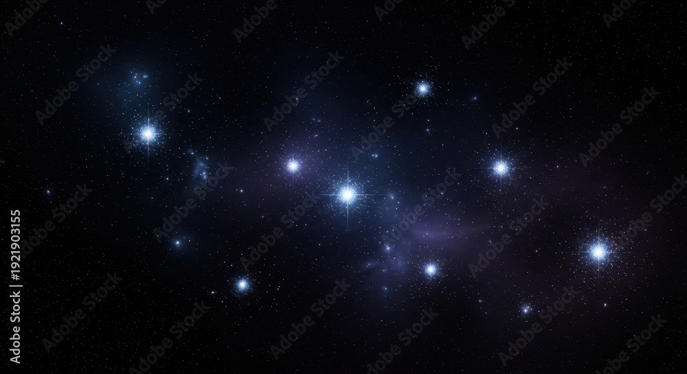 Obraz premium Stars in the Dark Night Sky.