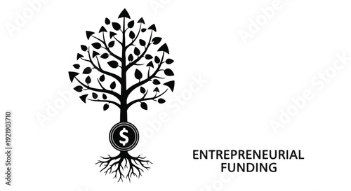 Entrepreneurial funding and financial growth concept