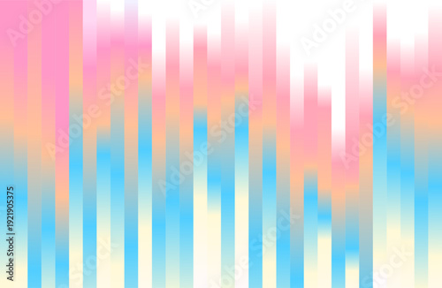 Futuristic neon gradient pattern with vertical glowing lines blending smooth and radiant colors. Minimalistic abstract blue background perfect for creative digital tech designs. Business Vector 