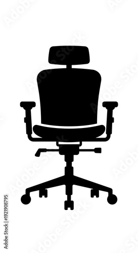 Office chair silhouette