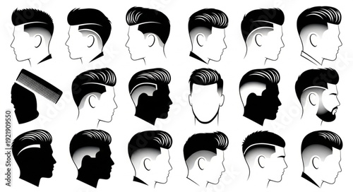 Collection of Mens Hairstyles and Haircuts.