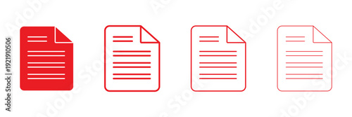 Document line icon set. Documents symbol collection. Different documents icons. documents icon Simple thin line logo set. document icon set three stacked sheets clipped paperclip ui symbol. EPS 10. 