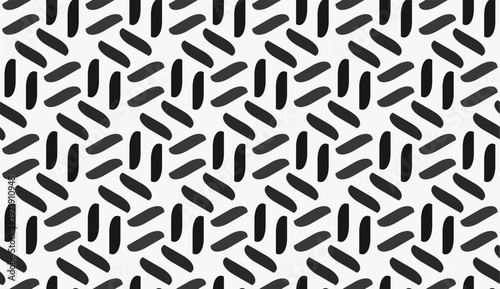Modern black and white seamless pattern with organic sprinkle shapes. Minimal abstract texture, perfect for fabric, packaging, wallpaper, and contemporary branding.
