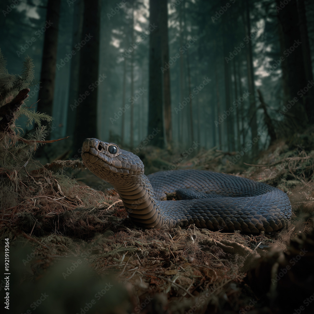 Fototapeta premium snake in the forest