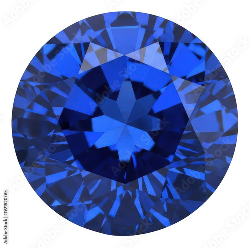 Brilliant blue sapphire png gemstone png round cut png precious stone png jewelry png transparent background image