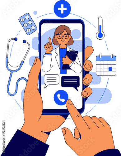 Online medical consultation via smartphone