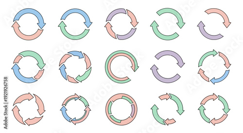 Circular Arrows: Flow, Cycle, and Process Concepts