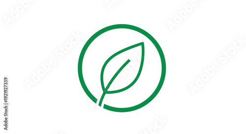 Green eco friendly leaf icon symbol vector design for web and business