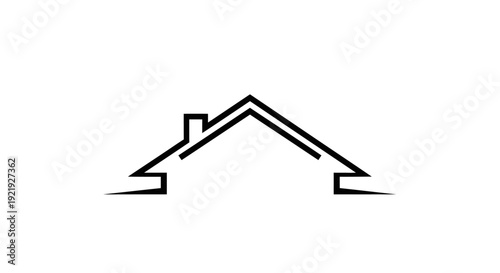 Home and house icon symbol on white background for real estate and property design