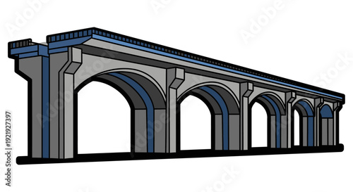 Ancient Roman stone arch monument in Europe with historic architecture and travel landmark atmosphere under the open sky