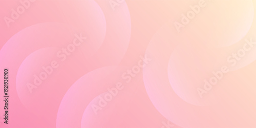 Minimal geometric abstract background with pastel pink and yellow gradation and subtle circle effects, perfect for trendy design.