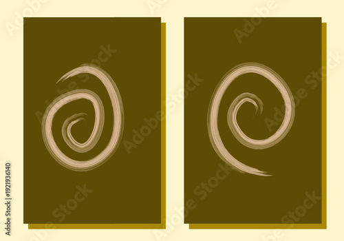 Wall art gallery set featuring abstract boho line decor in mid-century style. Beige and terracotta tones on fine canvas with sun and moon elements, rising sea turtle line art,