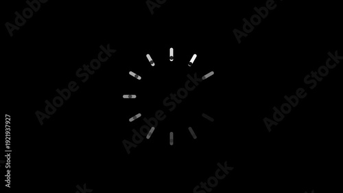 Clean line and dot loader ring loop animation