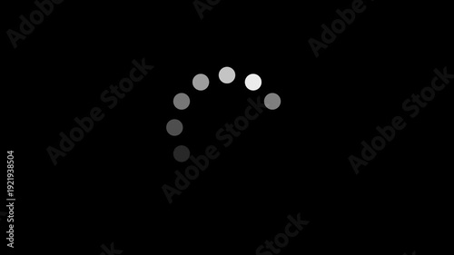 Modern loader ring rotation animation
