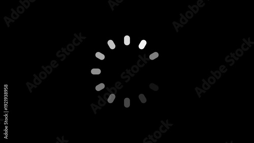 Clean line loader ring loop animation
