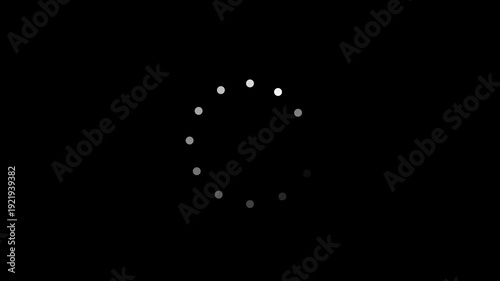 Modern loader ring rotating loop animation