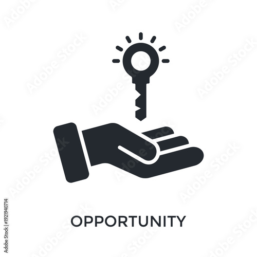 Opportunity Icon Glyph Style. Vector Illustration For Graphic Design