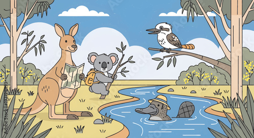 Australian Wildlife Adventure with Kangaroo, Koala and Platypus