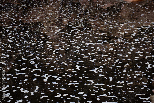 Wallpaper Mural Incredible natural texture of black rock Torontodigital.ca