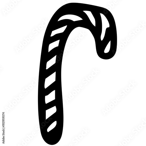 The christmas candy icon vector 