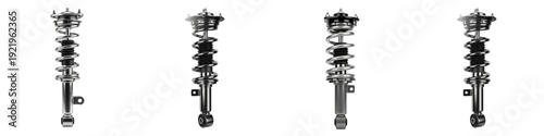 Fotografía Automotive Strut and Shock Absorber Collection, Vehicle Suspension Coil Spring A