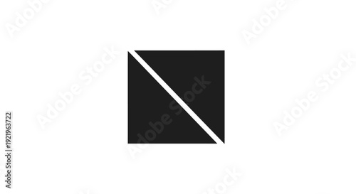 Abstract Minimalist Geometric Black Square Logo with Diagonal Line on Isolated White Background Free Download Abstract Minimalist Geometric Black Square Logo with Diagonal Line on Isolated White Background - GFXLoad