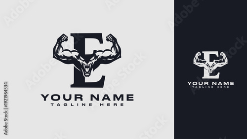 Alpha E Beast Logo Design - Unleash Your Brand's Power