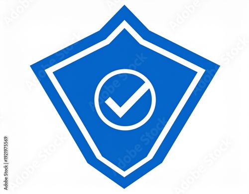 Approval triangle badge icon with copy space