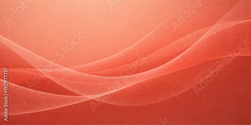 Soft red and pink silk satin fabric background with smooth waves and romantic floral texture for elegant design and decoration
