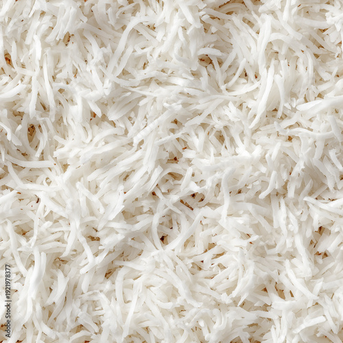 Seamless pattern of shredded coconut for infinite repeating backgrounds or textures